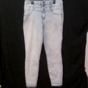 NOR Blue Skinny Jeans with Vintage-Inspired Look
